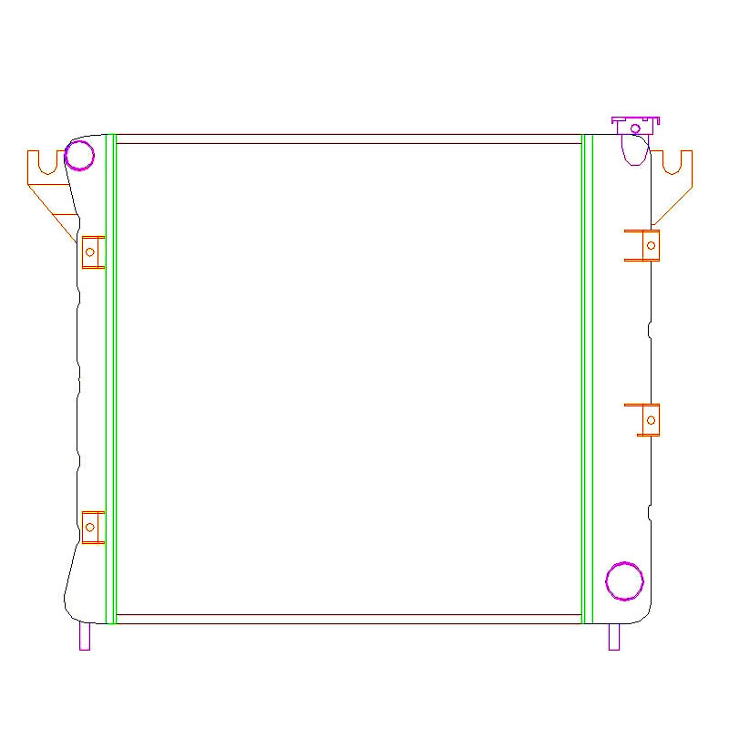 Griffin PerformanceFit Radiator Details for - 1999 Dodge Dakota PartNumber:  8-00227